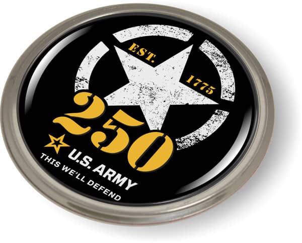 U.S. Army Birthdays 250th Anniversary Emblem